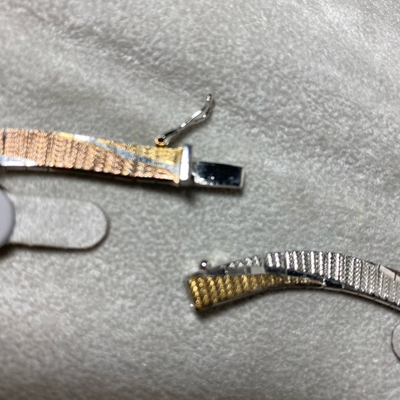 Tri- sterling silver necklace - Picture 5 of 10